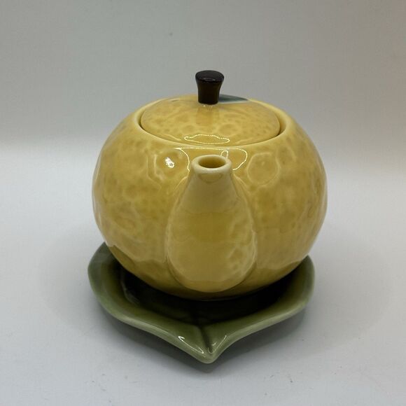YUZU-shaped Soy-Sauce Jar Jug ARITA-ware 140ml Ceramic Japan - Picture 4 of 12